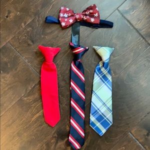 Ties and bow tie